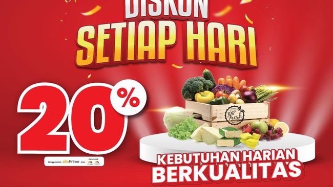 Mulai Besok, Nikmati Diskon 20% untuk Pembelian Daging dan Buah di Transmart!