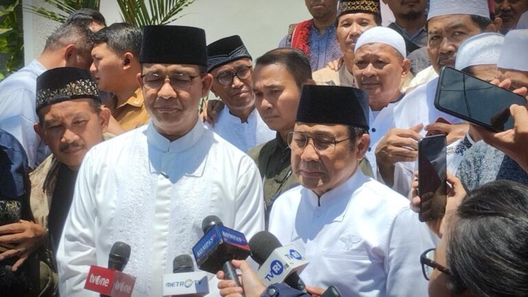 Anies Baswedan memberikan tanggapan atas ucapan selamat Surya Paloh kepada Prabowo-Gibran