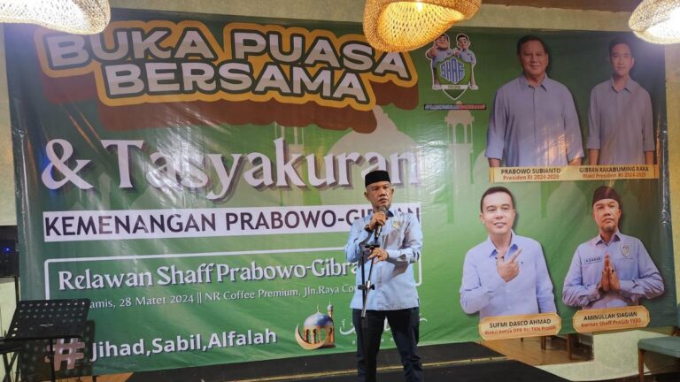 Tasyakuran Kemenangan 02, Aminullah Siagian: Ucapan Selamat untuk Prabowo-Gibran