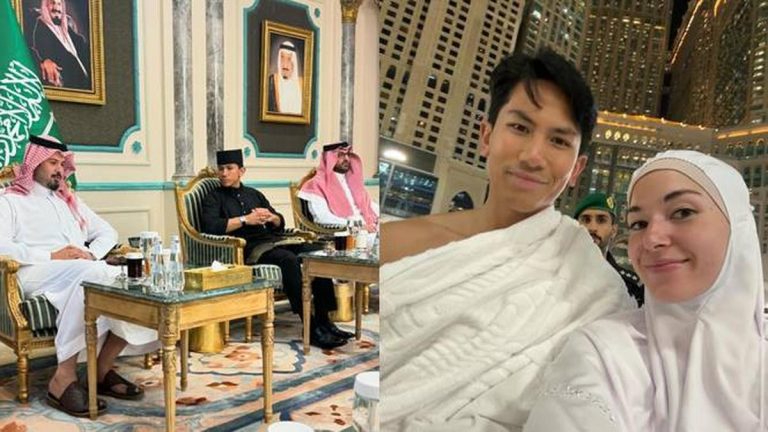 Istri Pangeran Abdul Mateen yang Berhijab Simpel, Sosok Anisha Rosnah saat Umrah