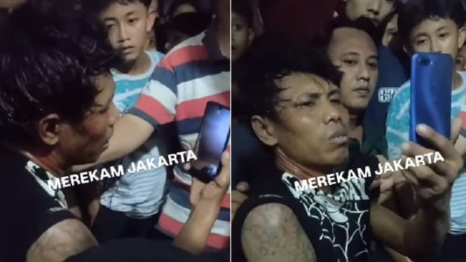 Maling Motor Bertato Diketawain saat Video Call Emak sebelum Digebuki Warga Koja