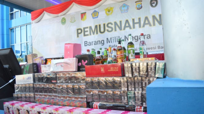 Bea Cukai Sulawesi Utara Menemukan Pemusnahan BMN Ilegal Senilai Rp2,9 Miliar