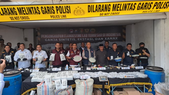 Pabrik Narkoba Terbesar di Indonesia Dikelola oleh WNA, Bukti-Bukti Disita dengan Nilai Rp 143 Miliar