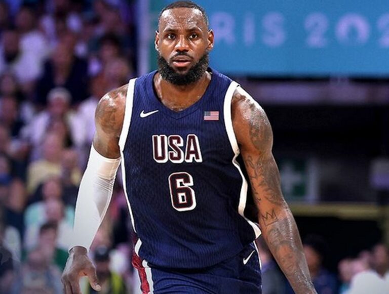 LeBron James Brilian saat Tim Basket Amerika Serikat Mengalahkan Serbia 110-84 pada Pertandingan Perdana Olimpiade Paris 2024: Okezone Sports