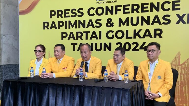 Plt Ketum Menyatakan Bahwa Pemilihan Ketum Golkar Telah Berakhir dengan Kemenangan Bahlil Lahadalia