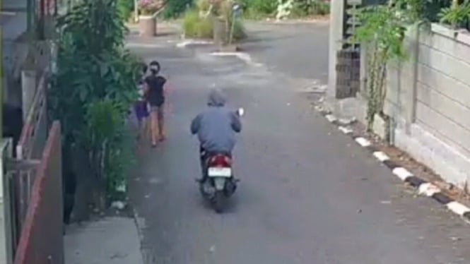 Begal Bokong Anak di Bawah Umur di Bali Tersebut Ditangkap Berkat Rekaman CCTV