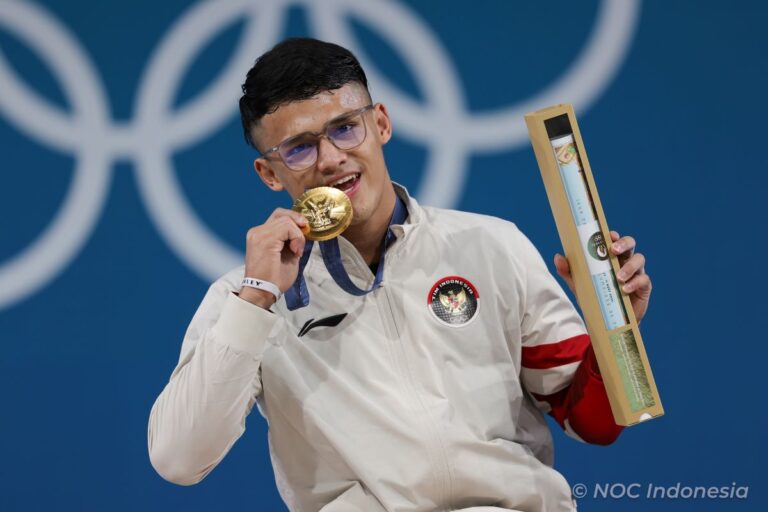 Rizki Juniansyah Tersanjung Setelah Raih Medali Emas di Olimpiade Paris 2024 untuk Indonesia: Okezone Sports