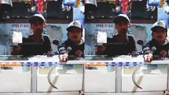 Pemilik Warung di Depok Diancam oleh Dua Pemuda Bersenjata Celurit untuk Minta Handphone