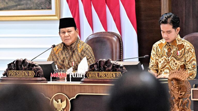 Prabowo Menyinggung Kekurangan Dokter dan Tenaga Kesehatan dalam Sidang Kabinet Pertama