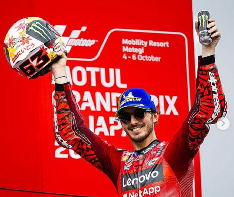 Francesco Bagnaia Mencapai Rekor Valentino Rossi dan Casey Stoner setelah Memenangkan MotoGP Jepang 2024: Okezone Sports