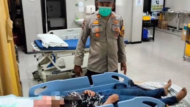 Pria Blitar Bacok Mantan Istri dalam Perebutan Motor