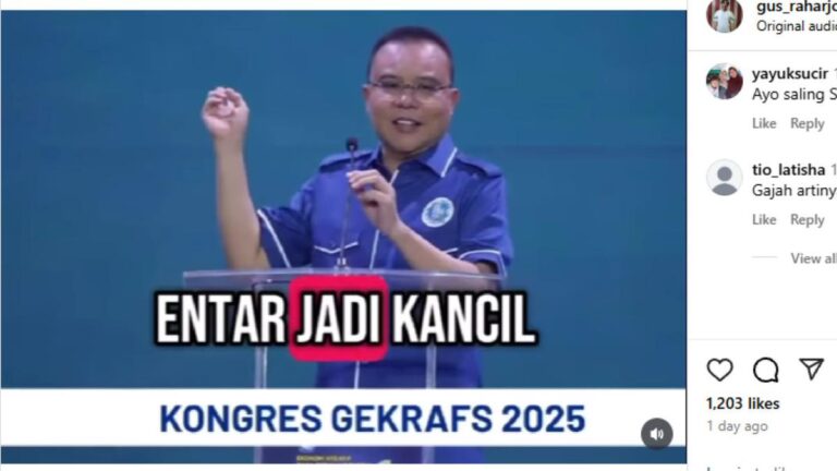 Soal Logo Kancil di Kongres Gekrafs: Dasco Bantah Sindir PSI