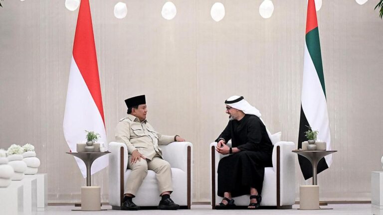 Prabowo Prabowo Temui Presiden UEA Mohammed bin Zayed Al Nahyan